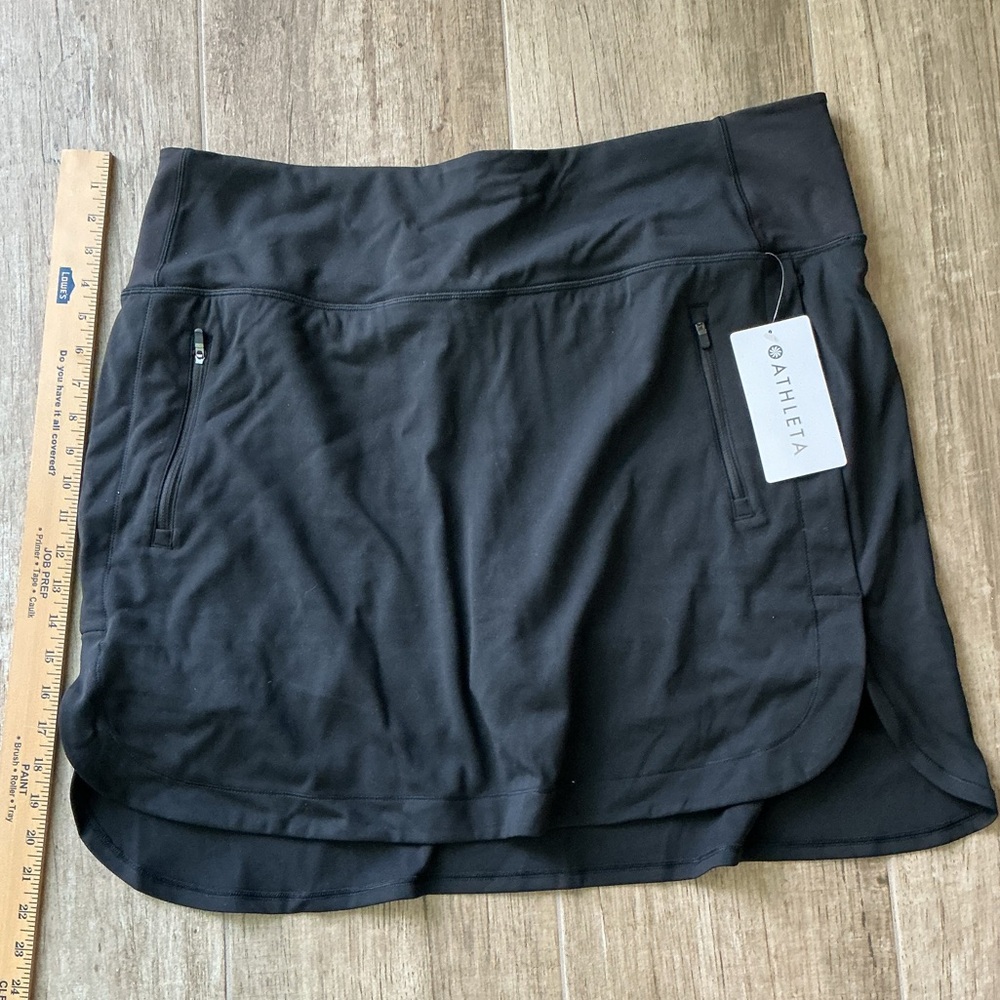 Athleta Black Athletic Skort with Pockets
